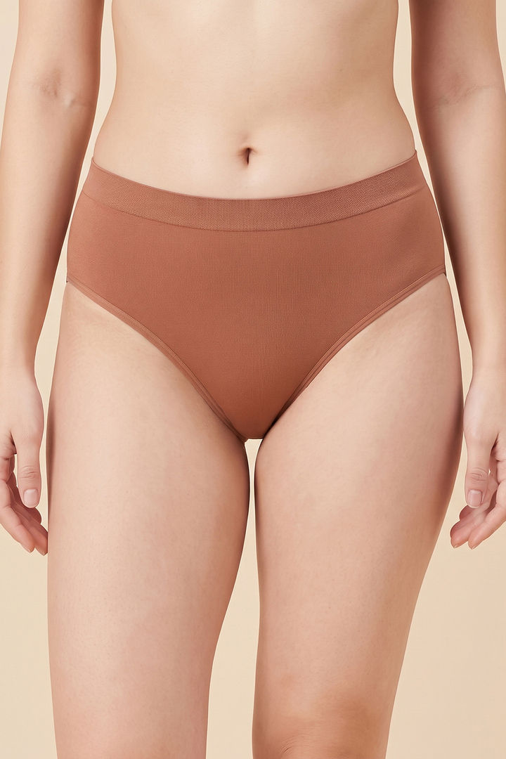 Zivame Medium Rise Full Coverage Seamless Hipster Panty (Pack of 3) - Multicolor — image 2